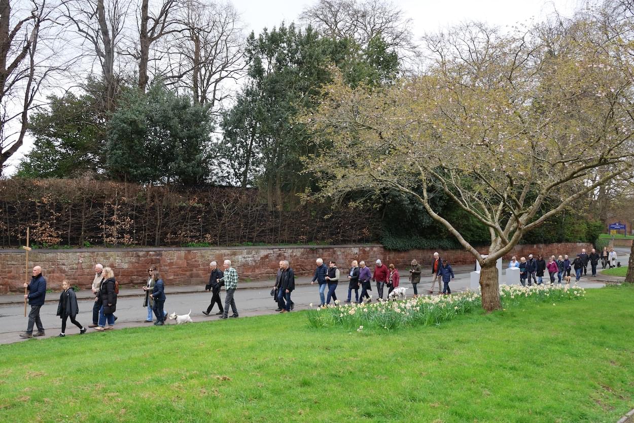 Walk of Witness in Village Road Christleton