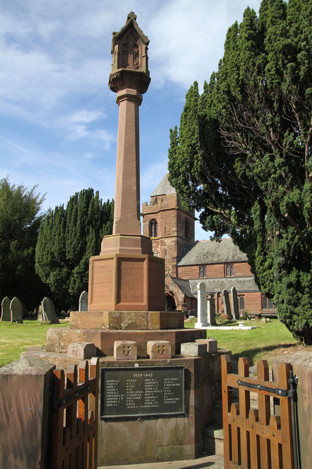 The Village War Memorial which overlooks the Village Green  The Village War Memorial which overlooks the Village Green