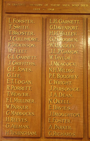 The Institute War Memorial 