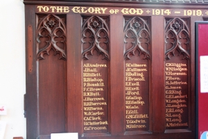 War Memorial in Church Nave