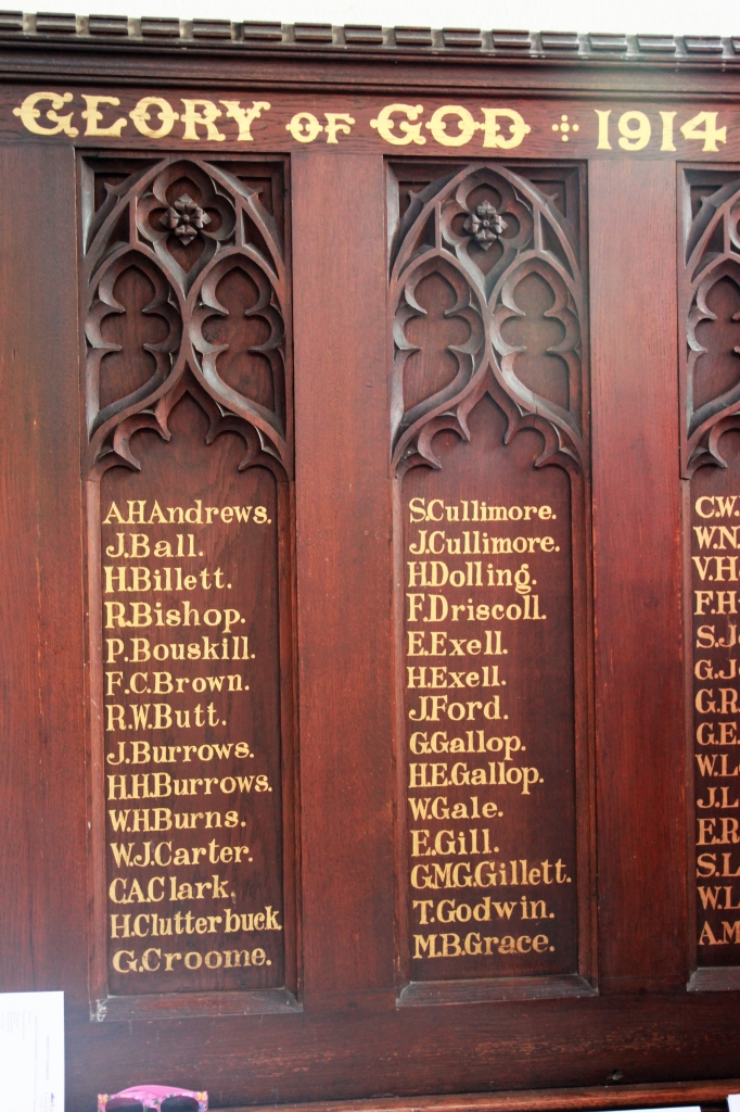 War Memorial in Church Nave  War Memorial in Church Nave