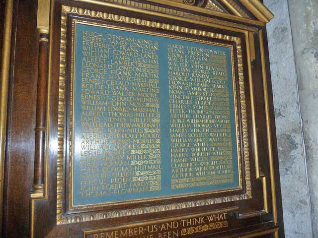  Christchurch Priory War Memorial  - St. John Hartford  