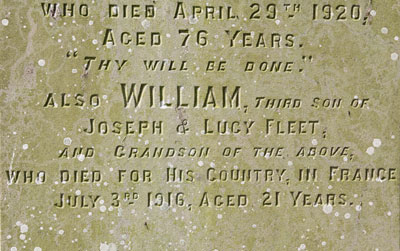 Fleet gravestone