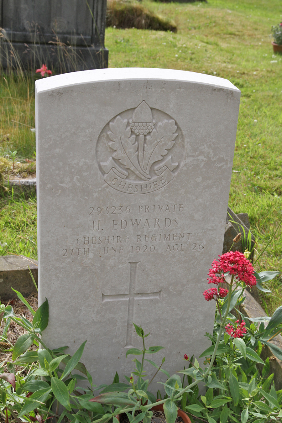 Gravestone in St.James' Churchyard, Christleton