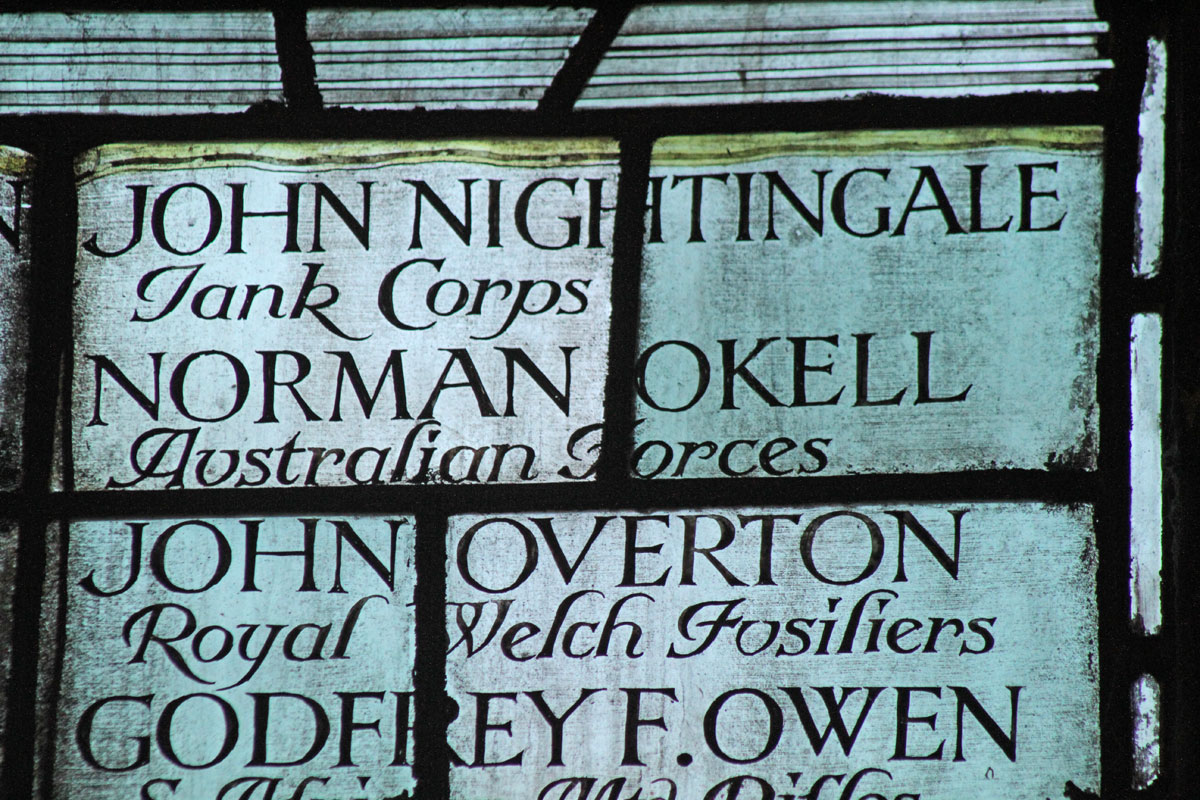 Chester Cathedral-South Transept:  Arnold House School Memorial Window.