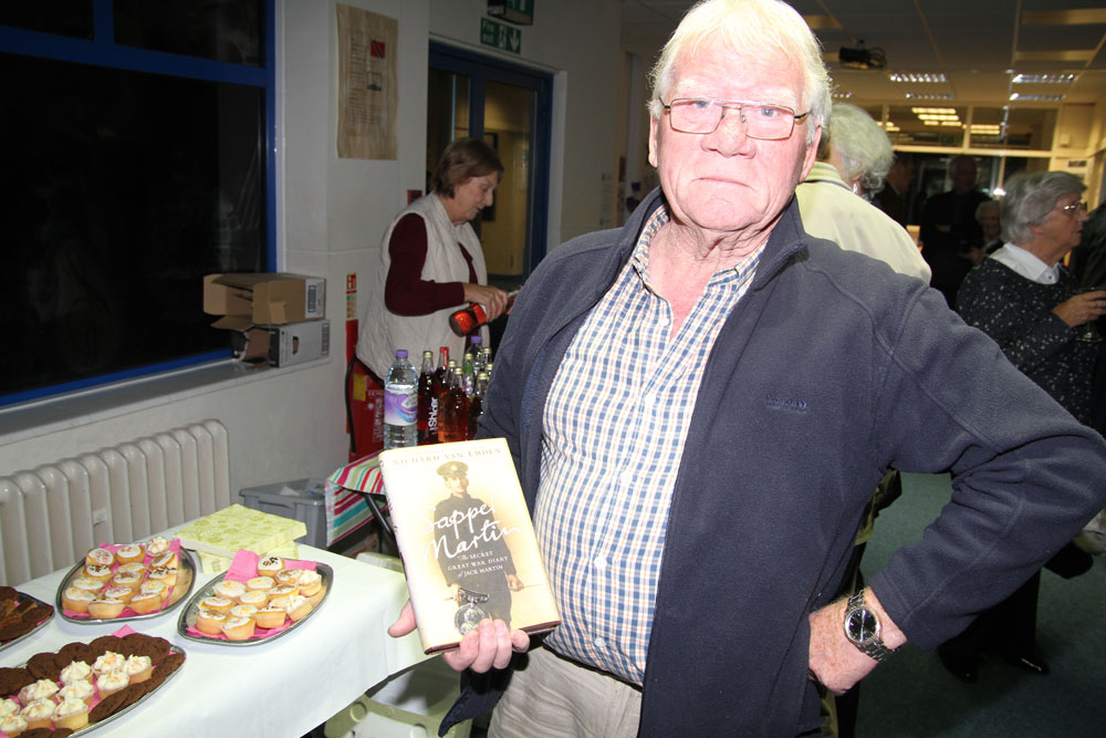 Former resident Dave Carter shows us his father’s Military Medal   Former resident Dave Carter shows us his father’s Military Medal