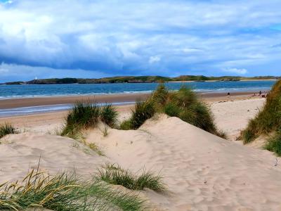   Newborough Beach looking towards Llandwyn Island, Anglesey 